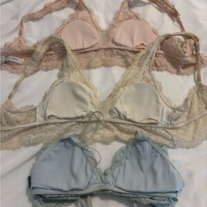 Elegant Lace Trimmed Bralette Set